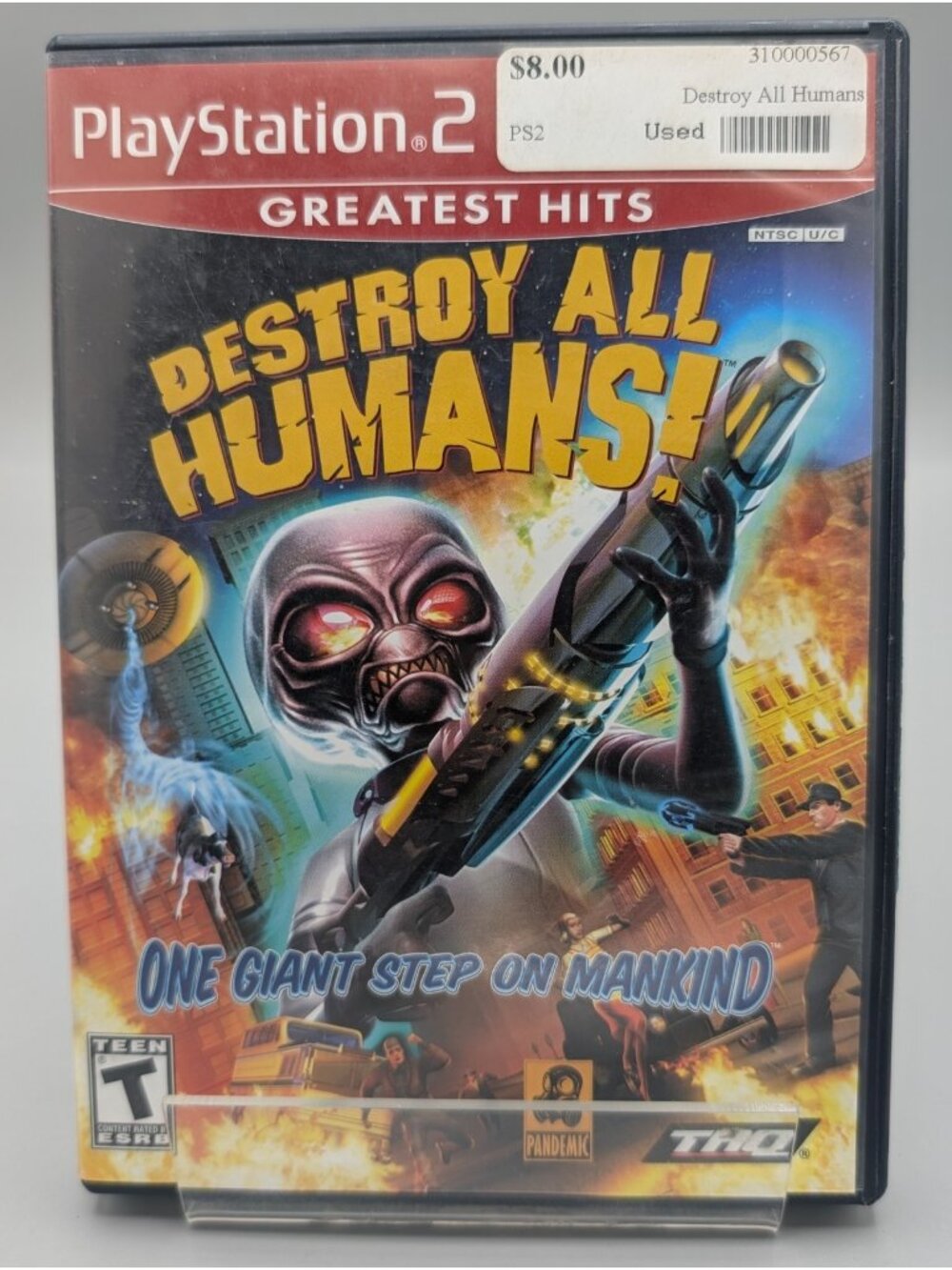 Destroy All Humans!, Sony PlayStation 2 PS2 2005, Complete CIB Classic Game